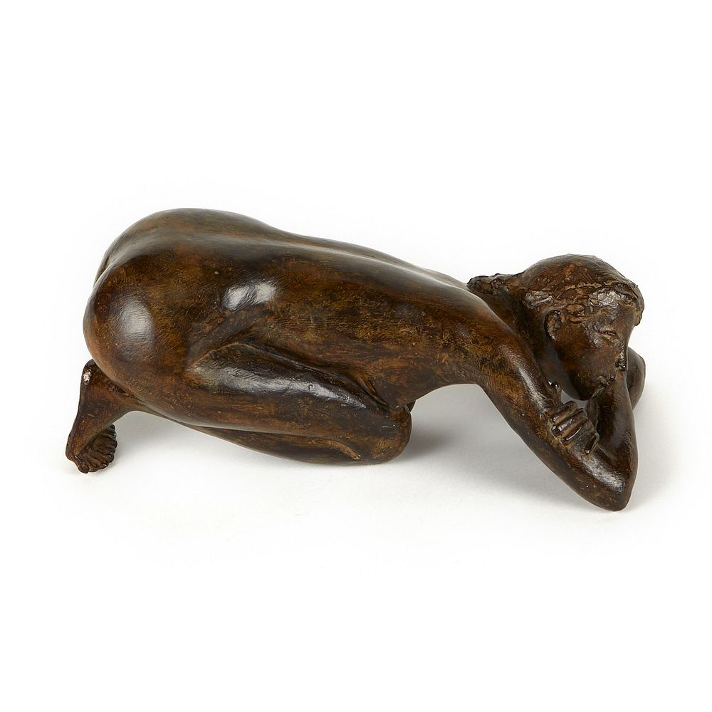 le_pho_banner 2 Coquillay Bronze Kneeling Woman Sculpture 1997
