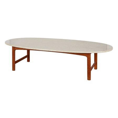 Marble Top Oval Coffee Table Dux of Sweden