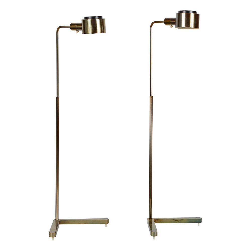 le_pho_banner 2 Casella Lighting Adjustable Brass Reading Floor Lamps