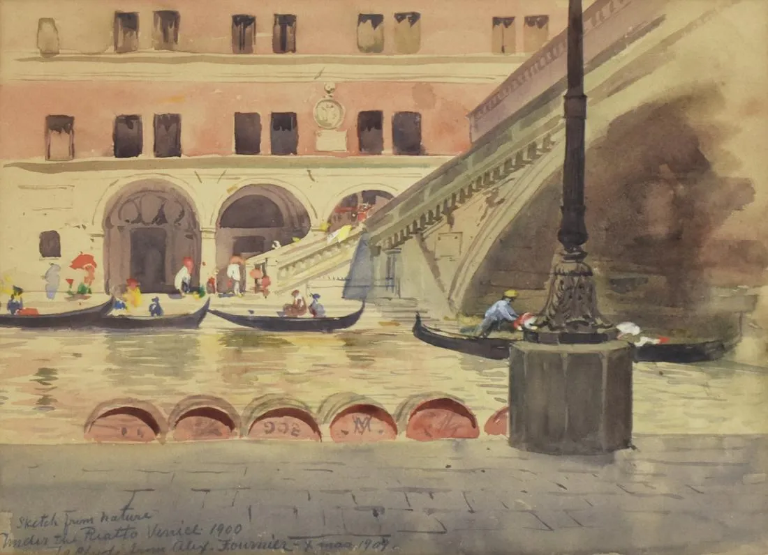 le_pho_banner 2 Alexis Fournier "Under the Rialto Venice" Watercolor