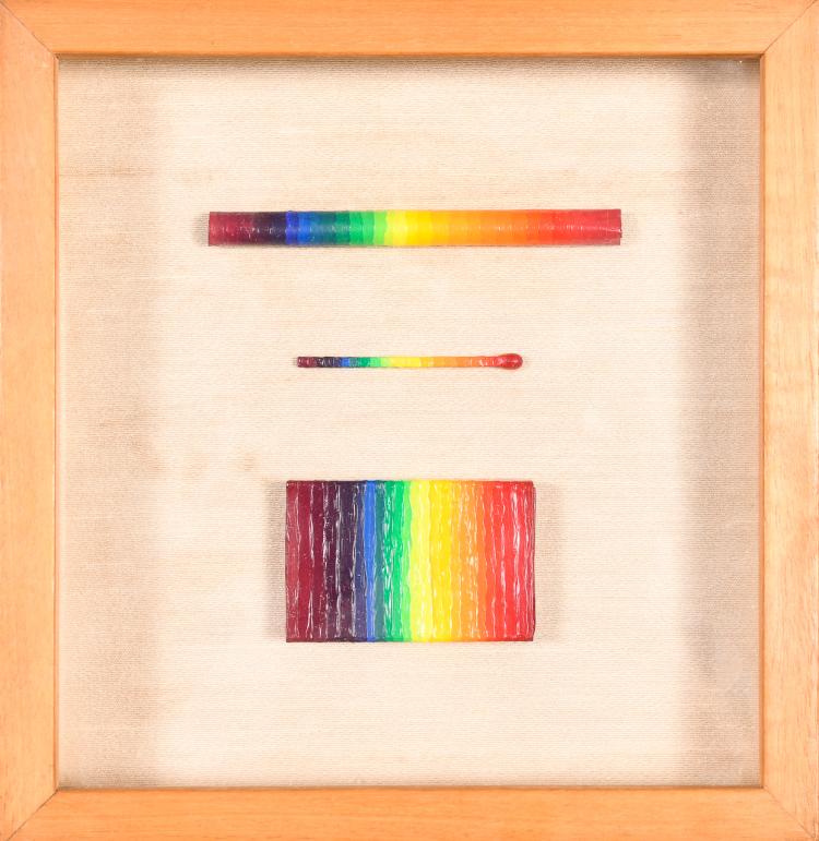 Ay-O, Takao Iijima (b.1931), "Rainbow Still Life," Painted Objects, 1968