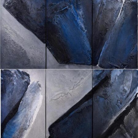 Elaine Kurtz (b. 1928), "Alluvial Paintings," Mixed Media Painting, 1995