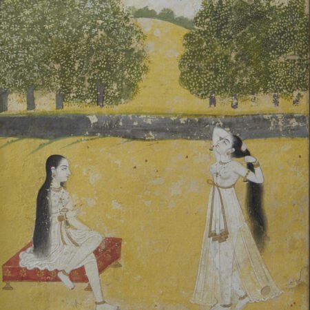 Indo Persian 17th Century Illuminated Page from Deccan Mehra