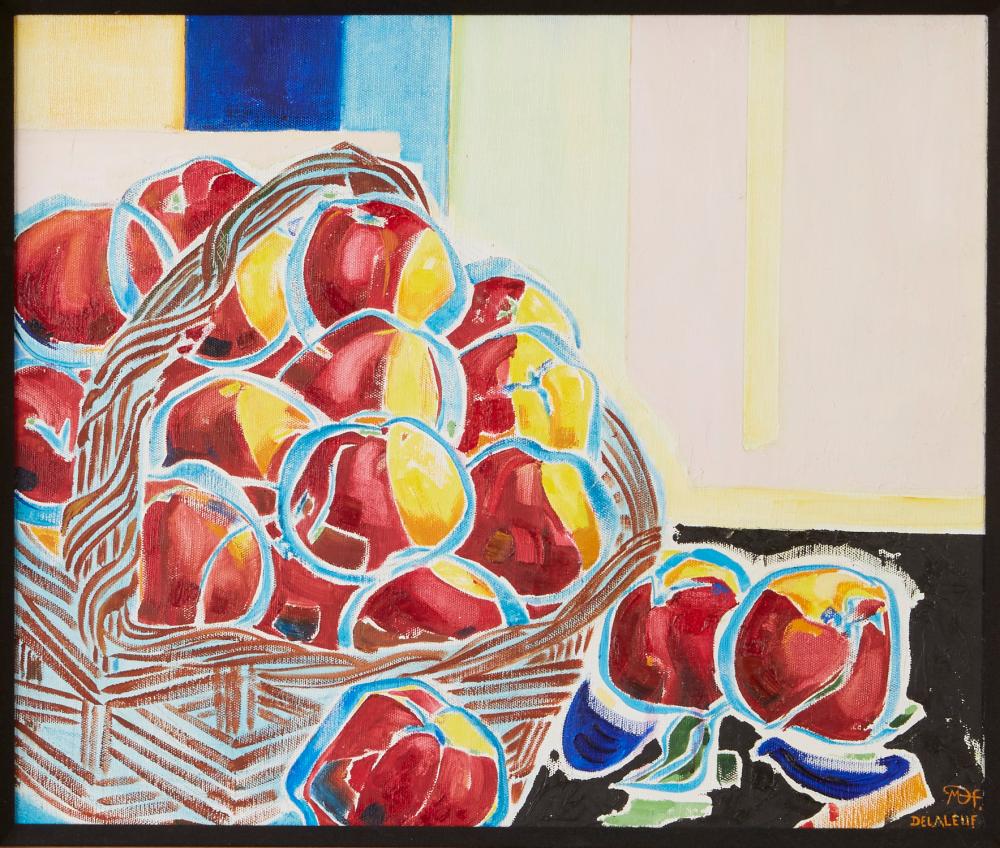 le_pho_banner 2 Martine Delaleuf Les Pommes Faraud Oil on Canvas
