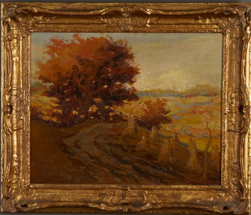 le_pho_banner 2 Carl Rawson Landscape Oil on Canvas-laid Board