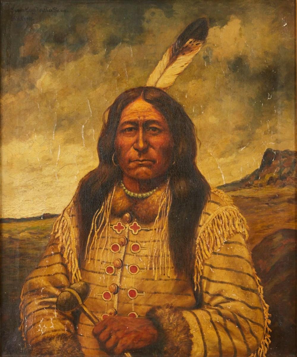 le_pho_banner 2 H.H. Cross Long Feather Oil on Canvas