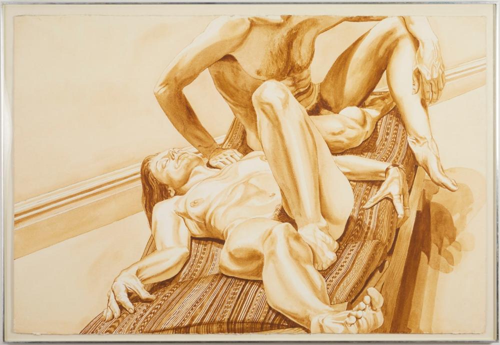 le_pho_banner 2 Philip Pearlstein Watercolor on Paper