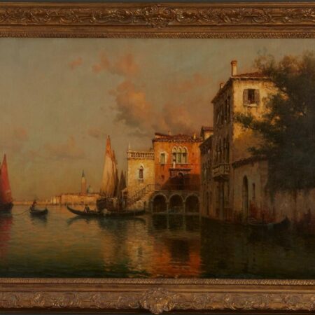 Antoine Bouvard Venice Oil on Canvas