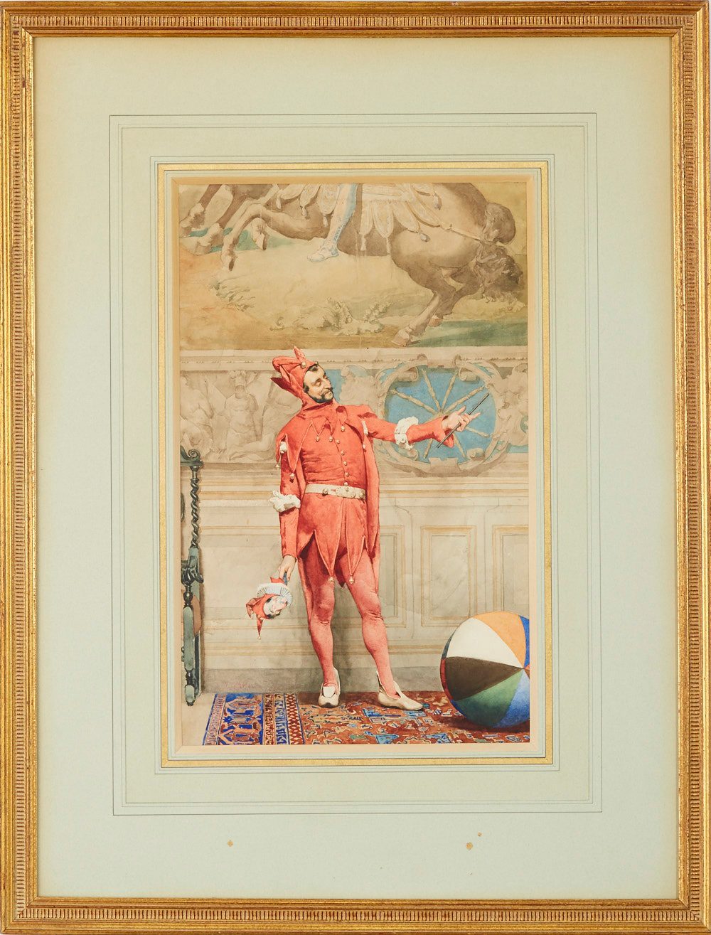 le_pho_banner 2 Jehan Georges Vibert Jester Watercolor