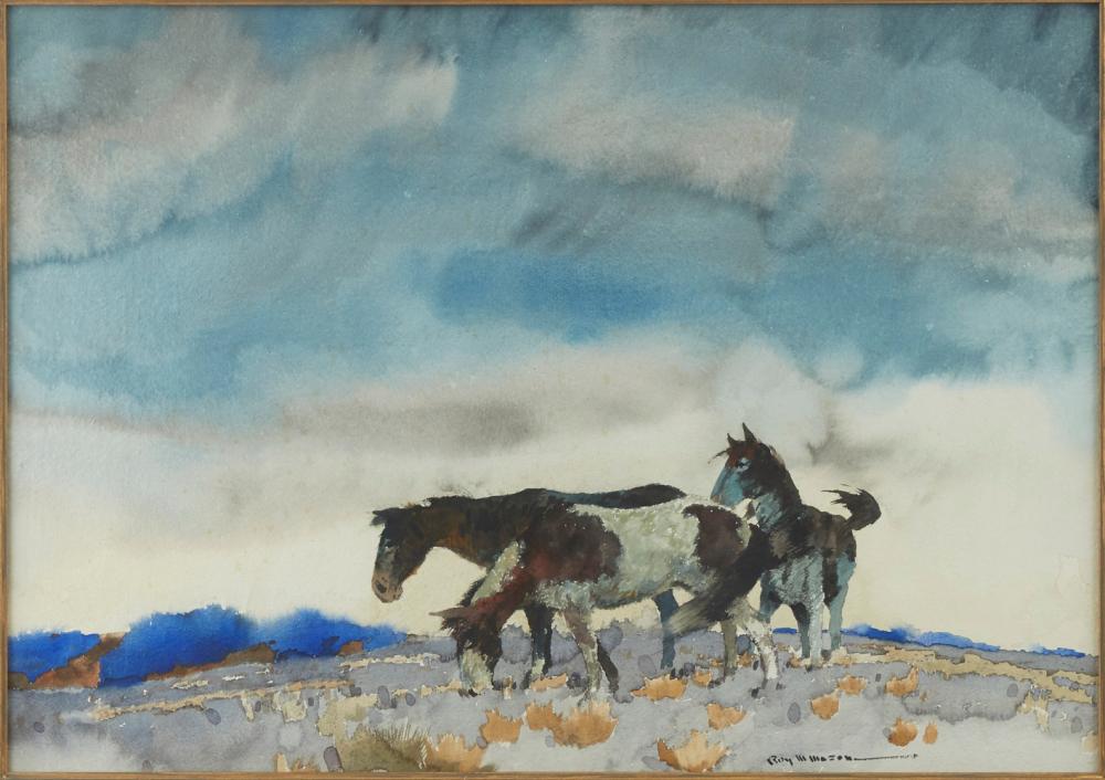 le_pho_banner 2 Roy M. Mason Horses Watercolor