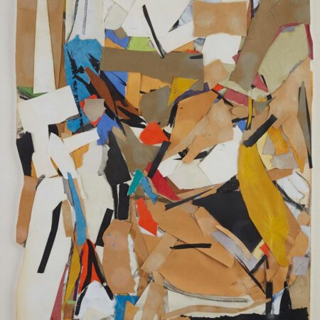 Esteban Vicente Mixed Media Collage