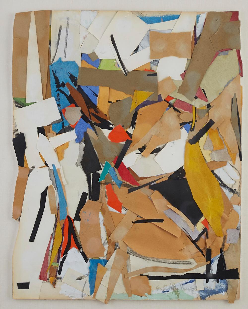 Esteban Vicente Mixed Media Collage