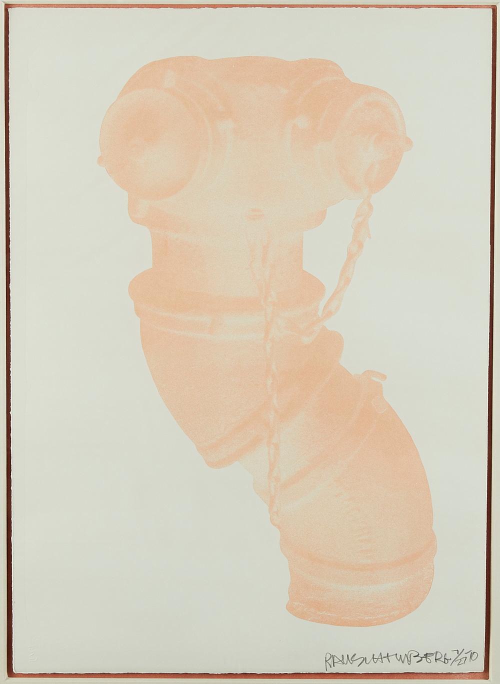 le_pho_banner 2 Robert Rauschenberg Fire Hydrant Lithograph