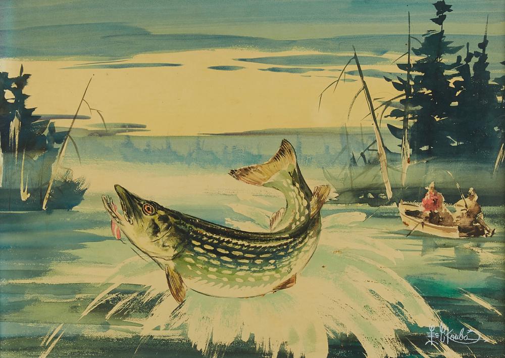 le_pho_banner 2 Les Kouba Fishing Painting