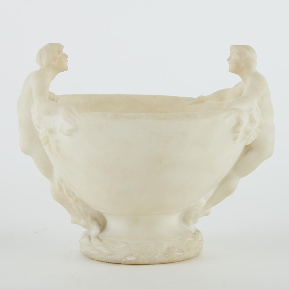 le_pho_banner 2 Clara Hill White Marble Bowl Signed