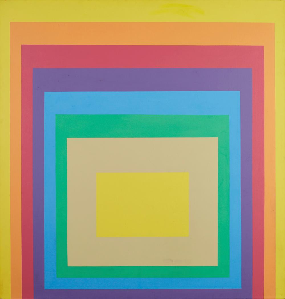 le_pho_banner 2 Urban Stanley Couch "Yellow Square" Oil on Canvas