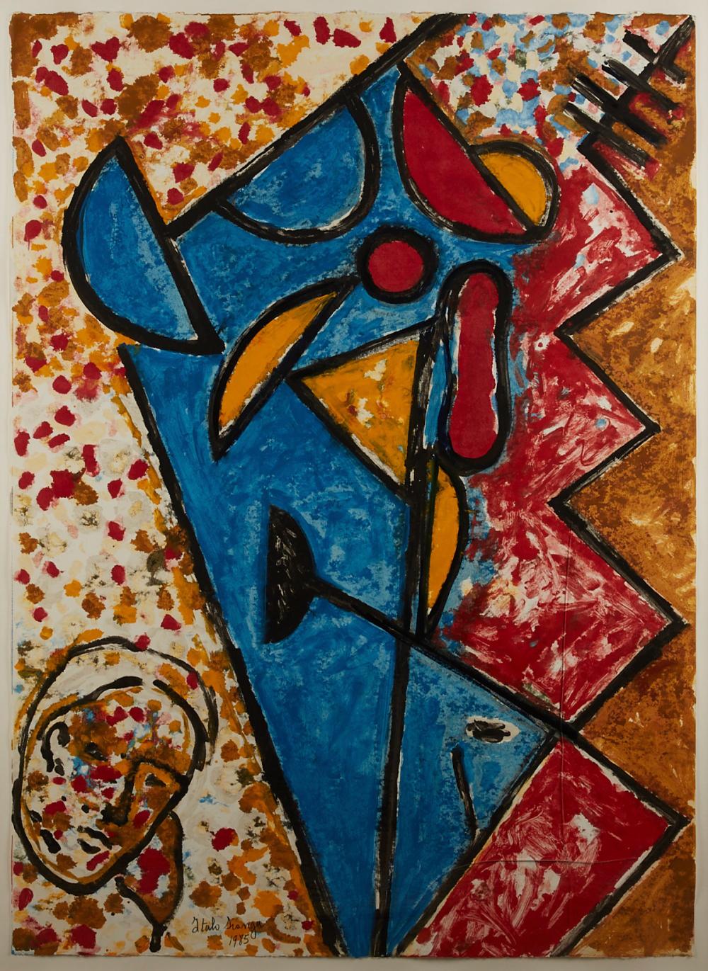 Italo Scanga Mixed Media Abstract Artwork
