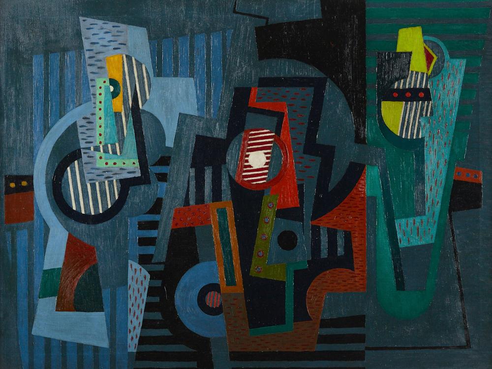 le_pho_banner 2 Alexander Corazzo "Three Related Structures" Oil on Canvas