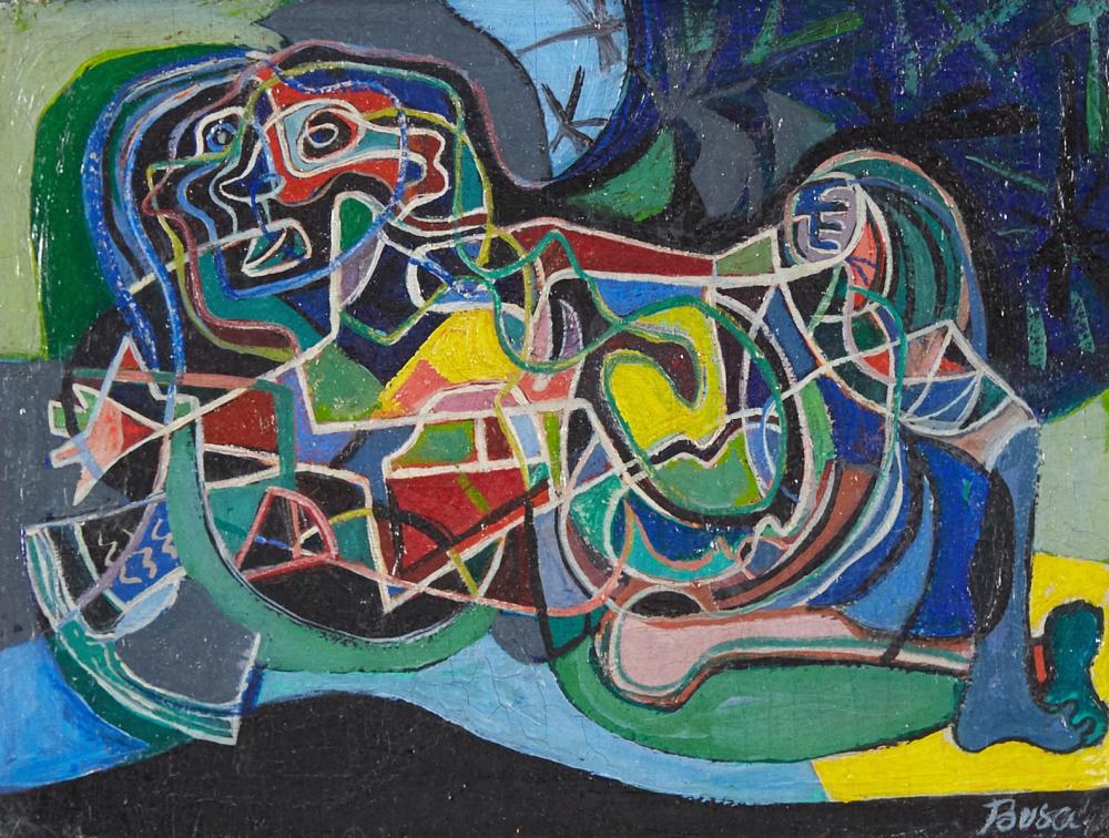 le_pho_banner 2 Peter Busa Indian Space Oil on Board