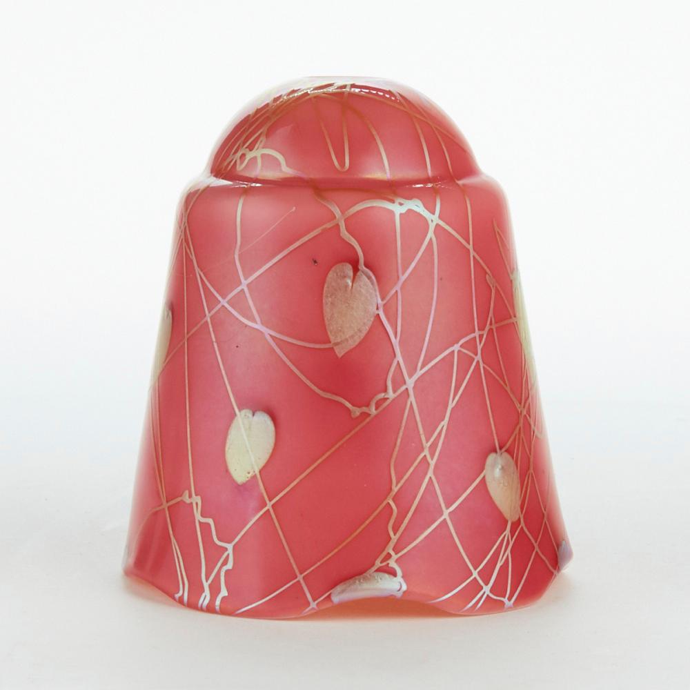 le_pho_banner 2 Steuben Red Aurene Heart and Vine Decorated Shade