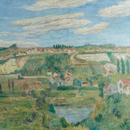 Ernest Ponthier Chamaillard "The Cliffs at Glomark" Oil on Canvas