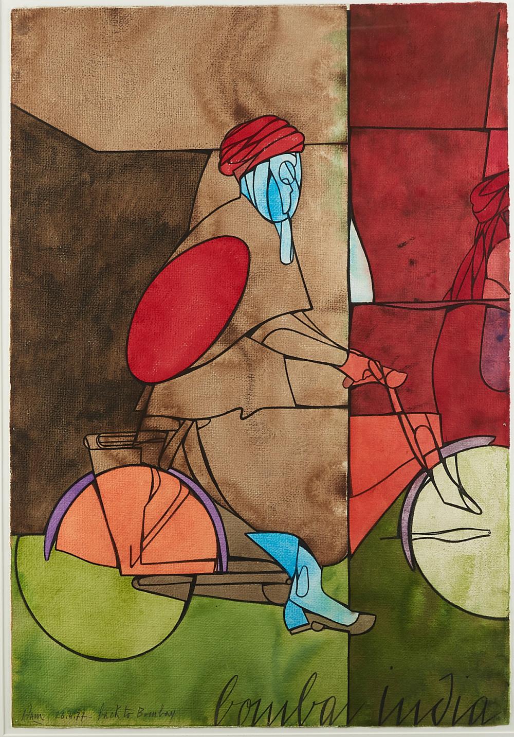 le_pho_banner 2 Valerio Adami "Back to Bombay" Watercolor on Paper