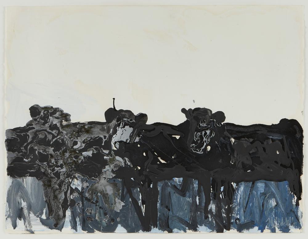 le_pho_banner 2 Theodore J. Waddell Oil on Paper "A.D.R. #3"