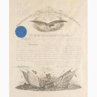 Abraham Lincoln Civil War Signed Document 1864
