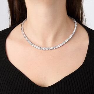 Oscar Friedman Platinum Diamond Necklace, 42 ctw