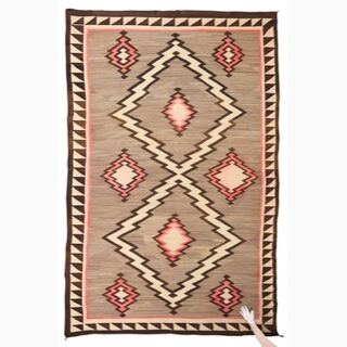 Large Navajo Crystal Wool Rug, 13’2"×8’9"