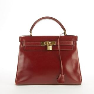 Hermès Vintage Box Kelly Retourne 28 1970s Purse
